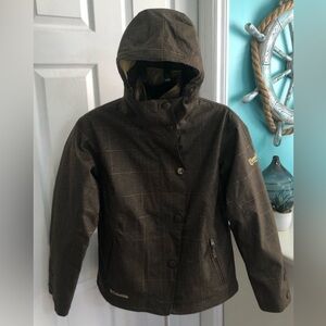 Columbia Converts brown yellow gold Ski/Snowboard Jacket size large